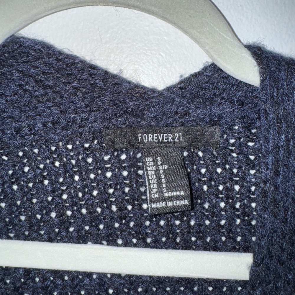 Forever 21 Dark Blue Knit Top